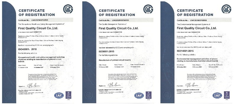 FQC ISO certification ceremony